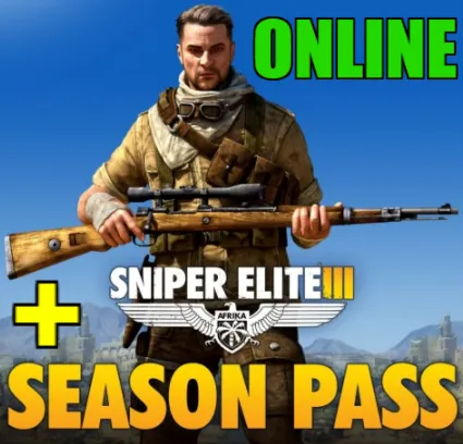 Sniper Elite 3 + Season Pass - ОНЛАЙН ✔ ️STEAM Аккаунт
