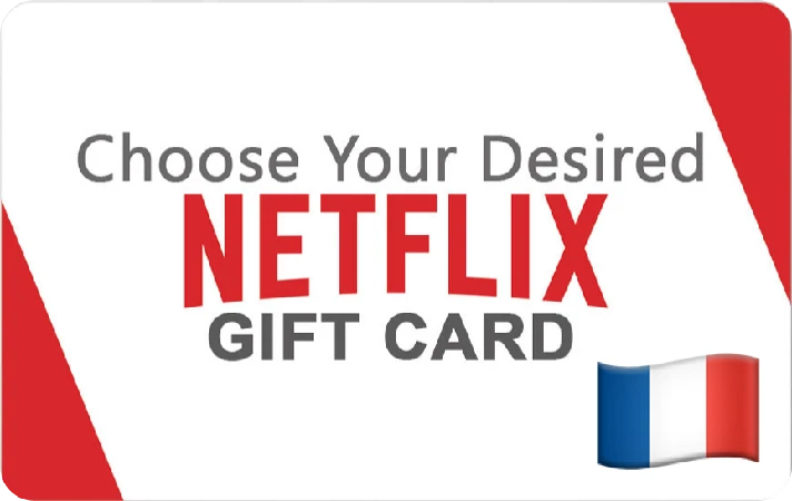 ⭐️GIFT CARD⭐ 🇫🇷 Netflix 25-200 EURO - (France) 🔑