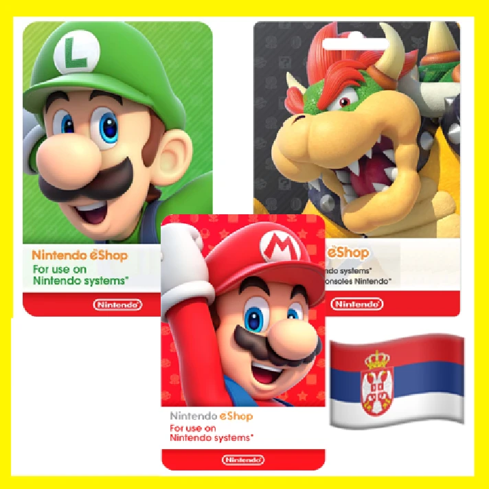 ⭐️GIFT CARD⭐🇷🇸Nintendo eShop 15-150 EURO (Serbia)