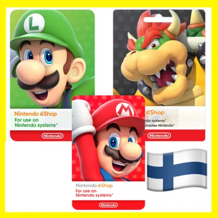 ⭐ ️ВСЕ КАРТЫ ⭐ 🇫🇮Nintendo Gift Card 15-150 EUR Финляндия