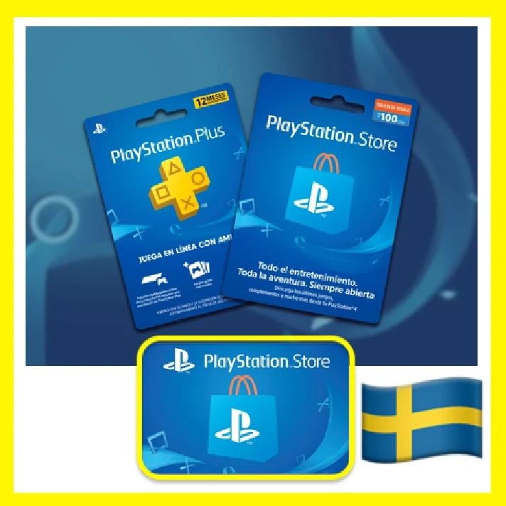 ⭐️Gift CARDS⭐🇸🇪 PSN 20-300 EURO (Sweden) PSN Sweden