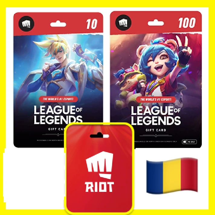 ⭐️GIFT CARDS⭐🇷🇴 LOL 1240-27000 RP (Romania)