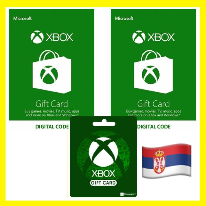 ⭐️GIFT CARD⭐🇷🇸Xbox Live Gift Card 5-200 EUR (Serbia)