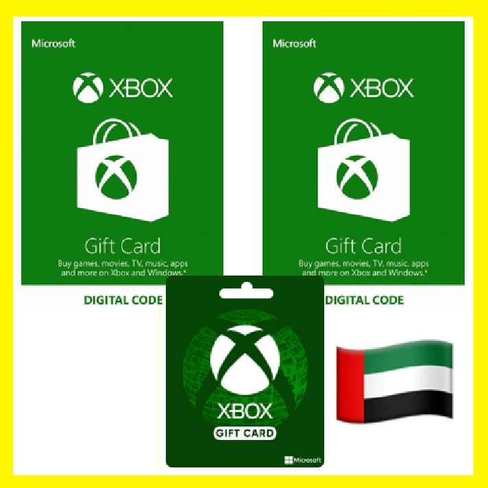 ⭐️GIFT CARD⭐🇦🇪Xbox Live Gift Card 15-200 (UAE)