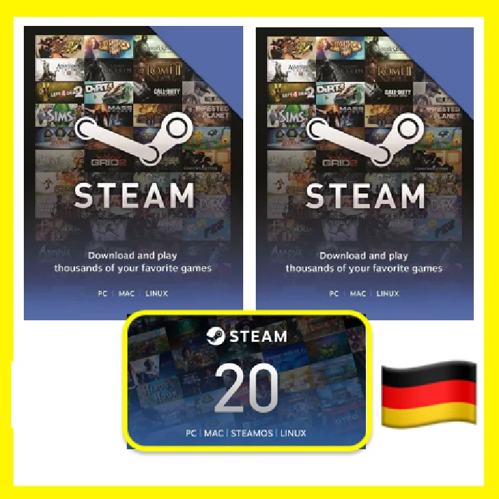 ⭐️GIFT CODE⭐🇩🇪 STEAM GIFT CARD Germany WALLET БАЛАНС