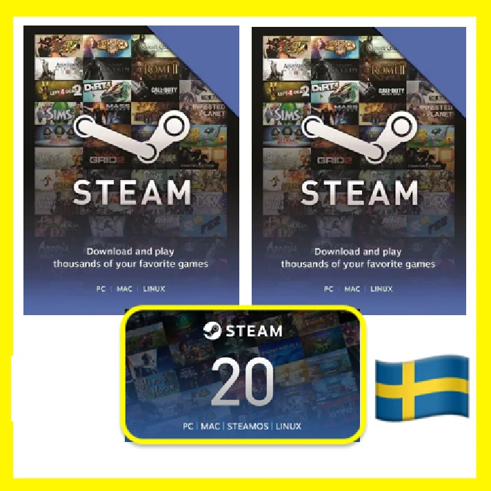 ⭐️GIFT CODE⭐🇸🇪 STEAM GIFT CARD Sweden WALLET БАЛАНС