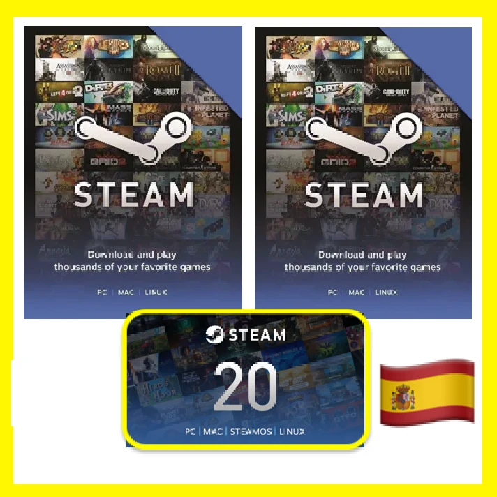 ⭐️GIFT CODE⭐🇪🇸 STEAM GIFT CARD Spain WALLET EU БАЛАНС