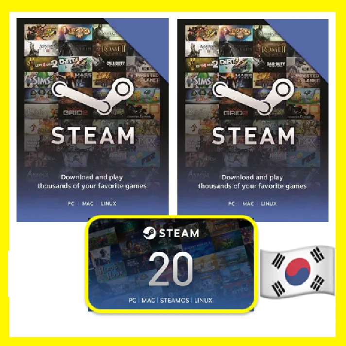 ⭐GIFT CODE⭐ 🇰🇷 Korea STEAM GIFT CARD WALLET WON