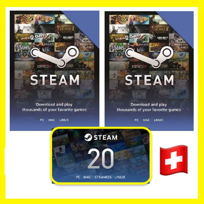 ⭐GIFT CODE⭐ 🇨🇭 Switzerland STEAM GIFT CARD WALLET CHF