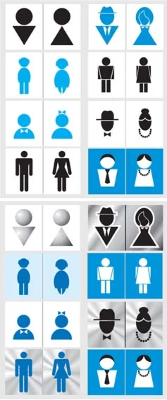 Пиктограммы для туалета