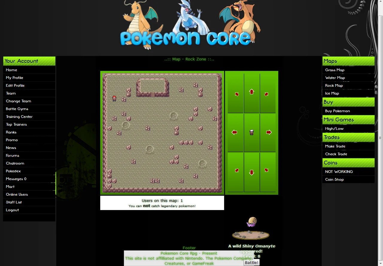 Pokemon Core Browser Game (English)