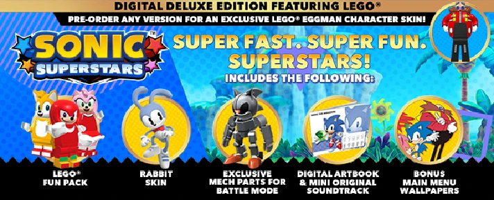 Sonic Superstars. Deluxe | STEAM | AUTOACTIVATION🔥