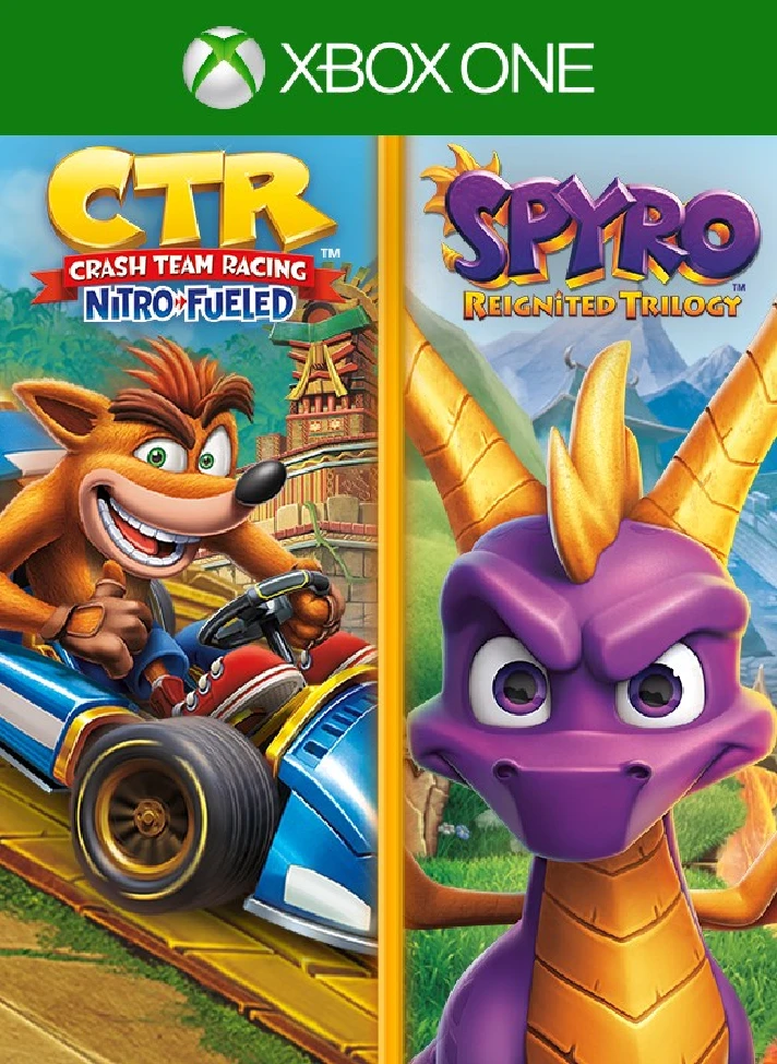 CRASH™ TEAM RACING NITRO-FUELED + SPYRO™ GAME BUNDLE🎮