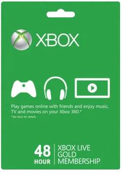 Карта оплаты XBOX Live Gold 48HR (код)