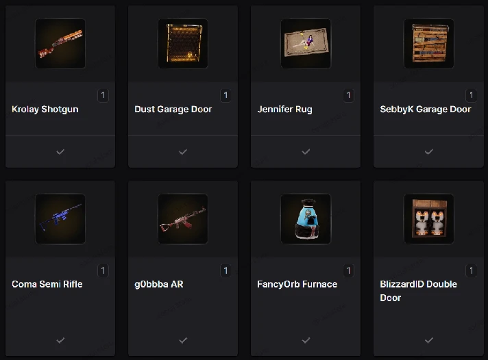 Rust Skins︱Twitch Drops︱Round 24︱8 Skins︱+ GIFT 🎁