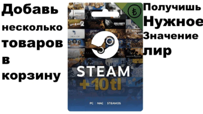 Top-up Steam Wallet Turkey! Good price!