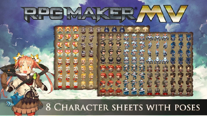 RPG Maker MZ - MV Cover Art Characters Pack DLC