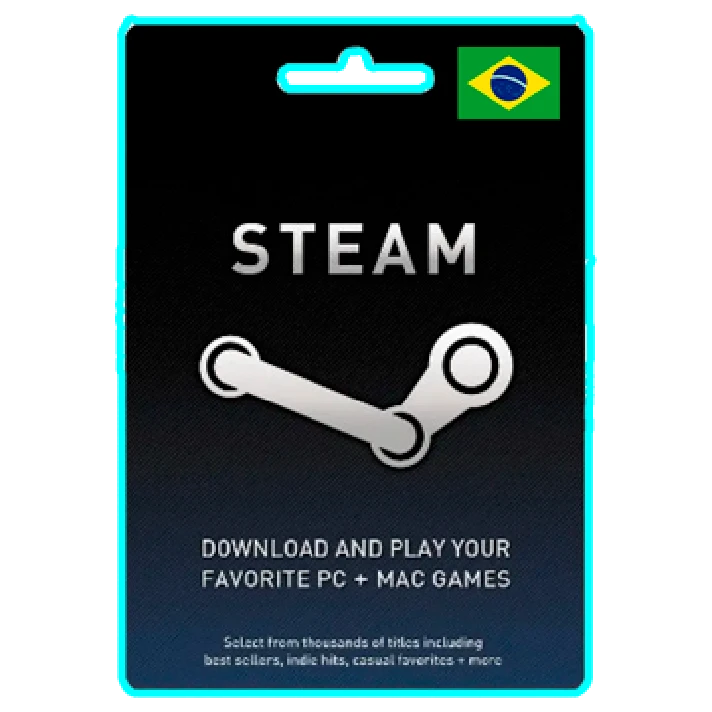 🖤 Steam Gift Card Code 💳 10/20/50/100 BRL 🌍 Brazil