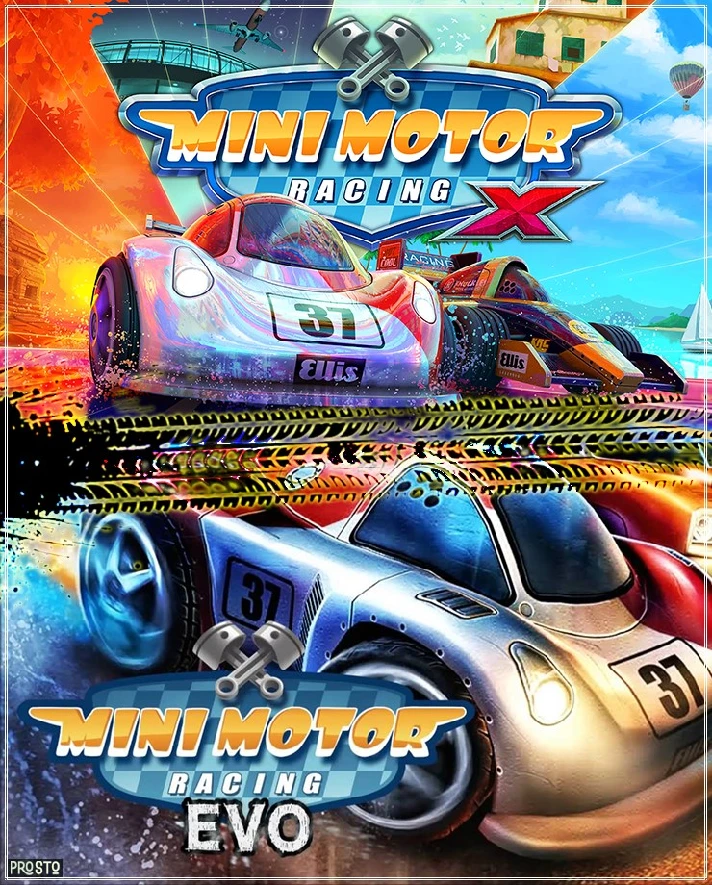 Mini Motor Racing X + Mini Motor Racing EVO STEAM KEY🎁