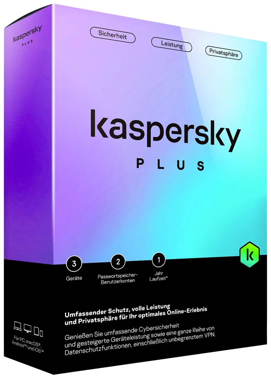 Kaspersky Plus ПОДПИСКА 1 ГОД - 1 УСТРОЙСТВО