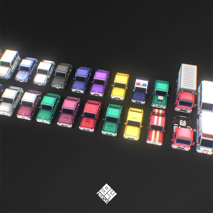 Low Poly City Cars Pack