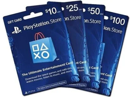 Карта оплаты PlayStation Network (USA) 1-300$. ЦЕНА ✅