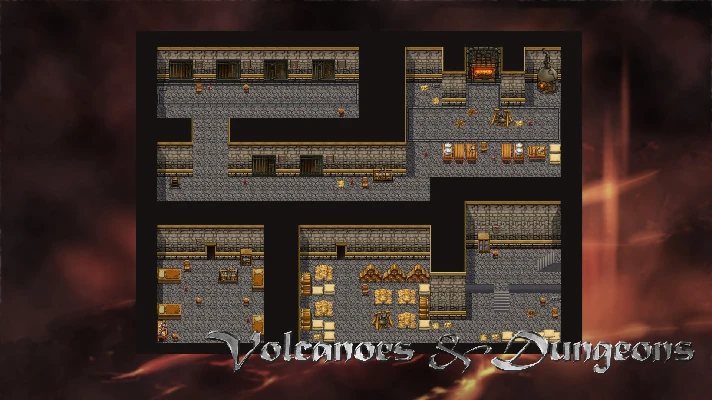 RPG Maker VX Ace - Dungeons and Volcanoes Tile Pack