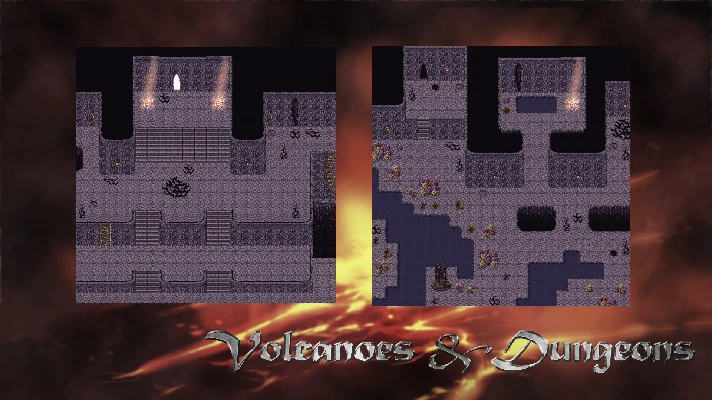 RPG Maker VX Ace - Dungeons and Volcanoes Tile Pack