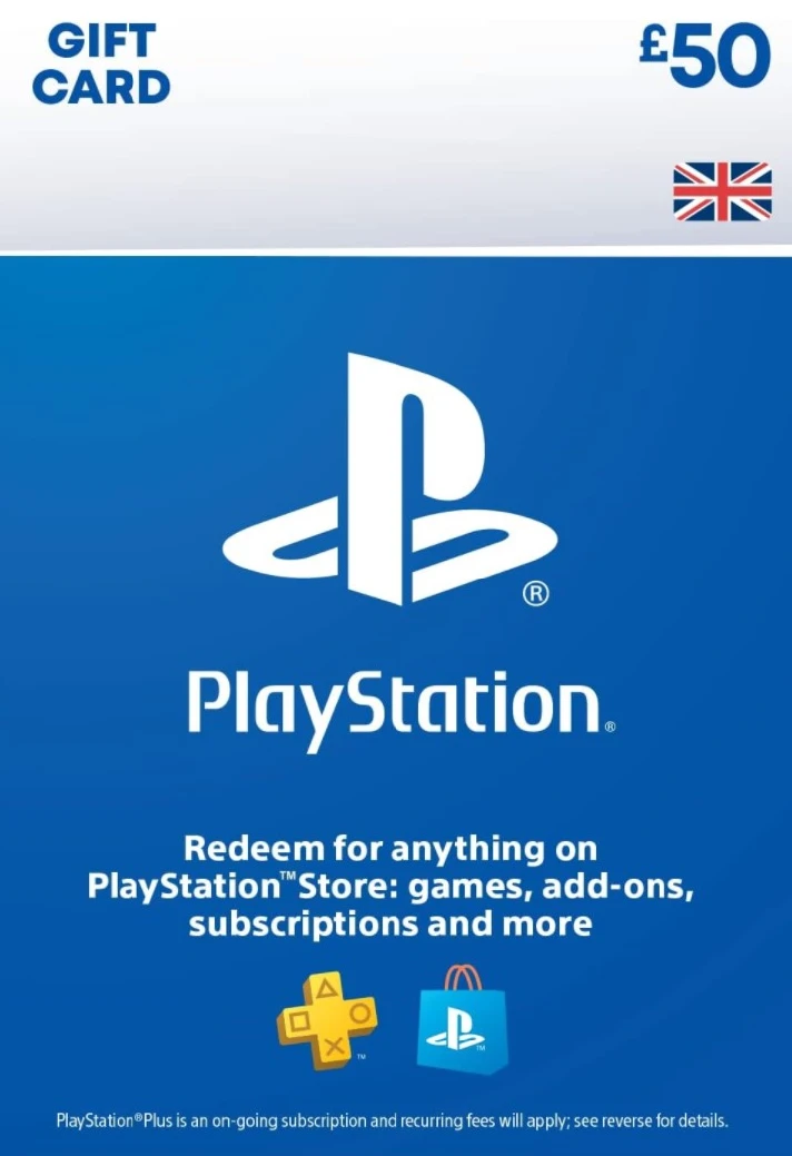 PSN £50 UK GBP  PlayStation Network 0% Fee gift card