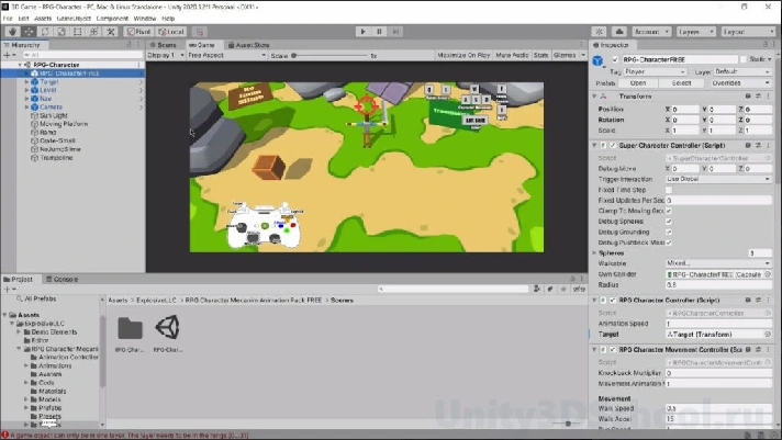 Unity3D  from the site Unity3dschool.com