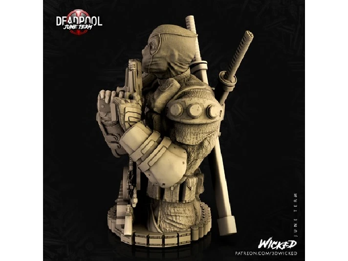 MARVEL DEADPOOL BUST: TESTED AND READY FOR 3D PRINTING