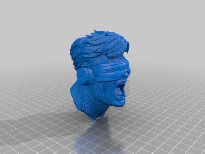 MARVEL CYCLOPS BUST: TESTED AND READY FOR 3D PRINTING