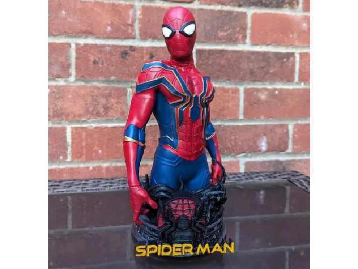 MARVEL SPIDERMAN BUST: TESTED AND READY FOR 3D PRINTING