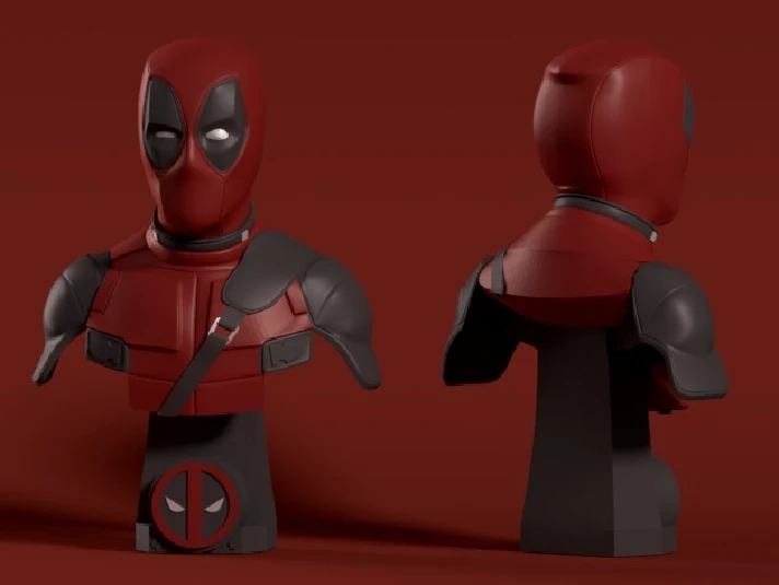 DEADPOOL BUST: TESTED AND READY FOR 3D PRINTING