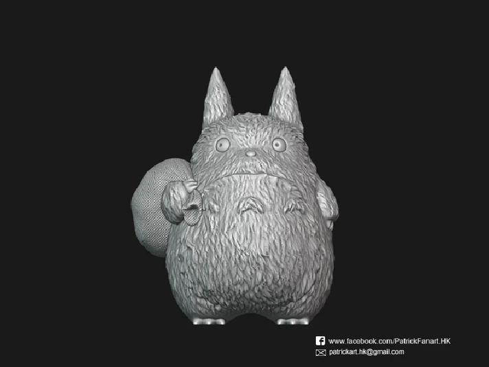 MEDIUM TOTORO: TESTED AND READY FOR 3D PRINTING