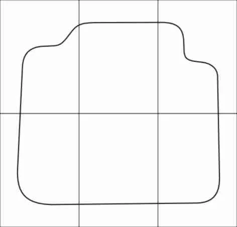 KIA СERATO 2004-2009 Templates for car mats. Vector