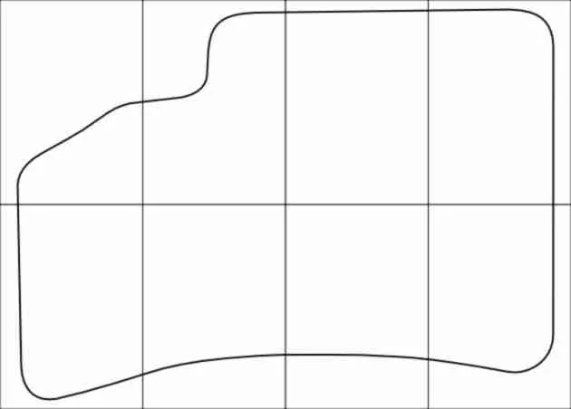 KIA СERATO 2004-2009 Templates for car mats. Vector
