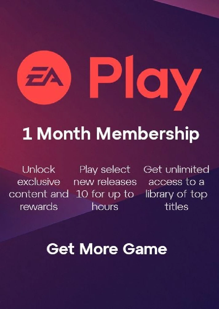 EA Play 1 month (PC) Origin Global