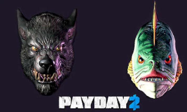 🏖️ PAYDAY 2 - Lycanwulf and The One Below Masks 🏆 DLC