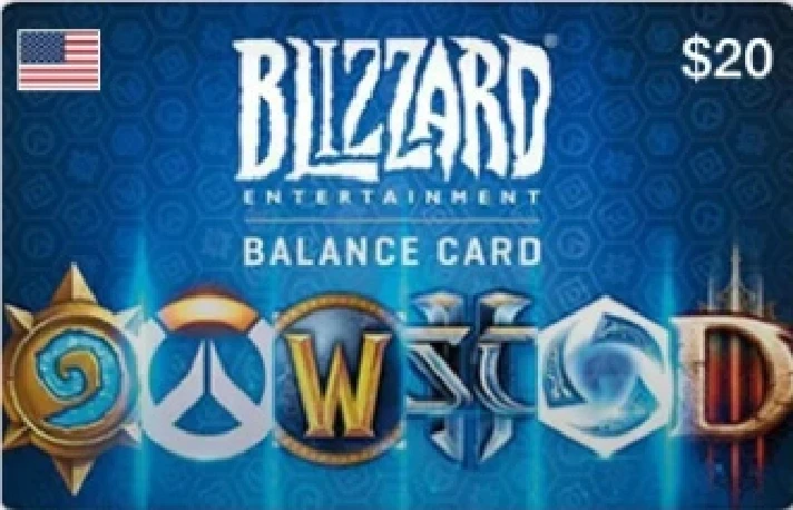 🔑 Blizzard 💳 Gift Card【20$ USD】USA