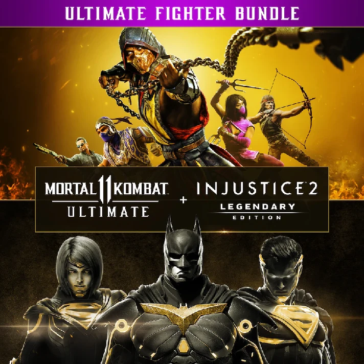 🎁MK 11 Ultimate + Injustice 2 Legendary🌍ROW✅AUTO