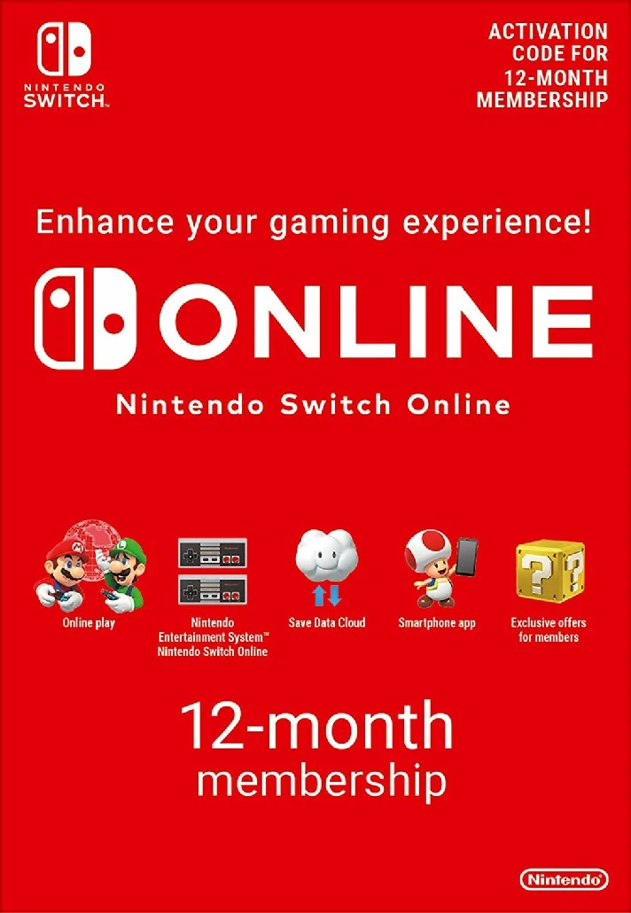 🟥Nintendo Switch Online / Expansion 🔔 12 MONTHS 🔴SUB