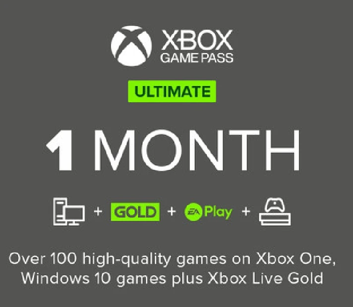 ☑️⭐1 Month 🍀 XBOX Game Pass Ultimate 🍀⭐☑️