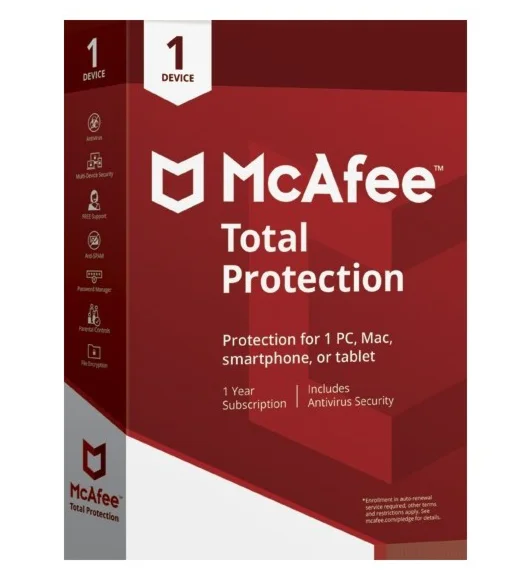 MCAFEE TOTAL PROTECTION 2023 5 PC FOR 2 YEAR