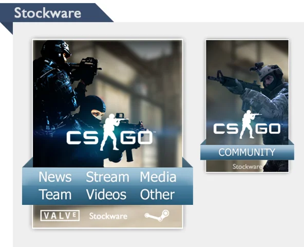 Меню и аватар в стиле Counter-Strike CS (Вконтакте)