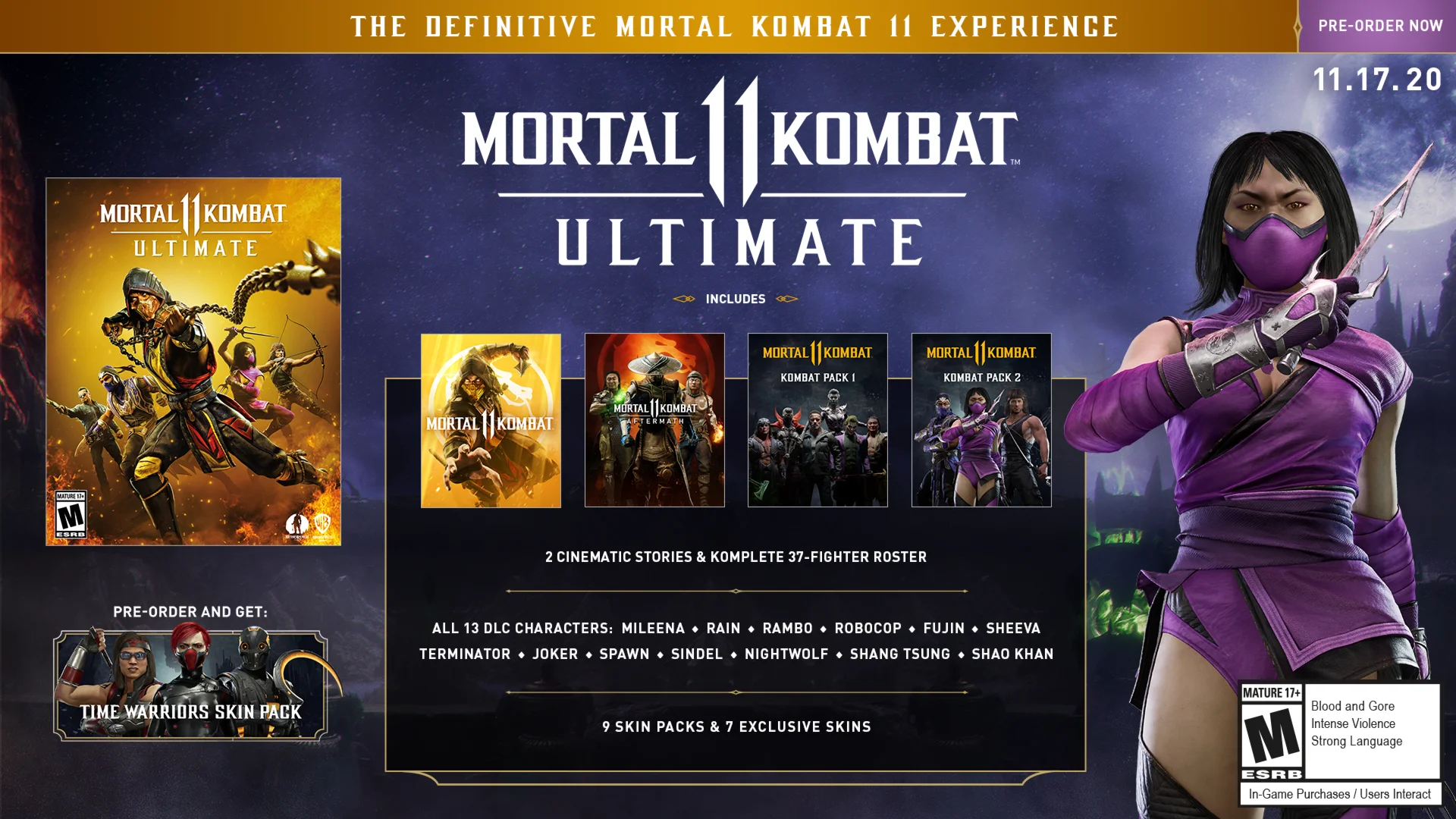 Mortal Kombat 11 Ultimate Add-On Bundle Global DLC ключ