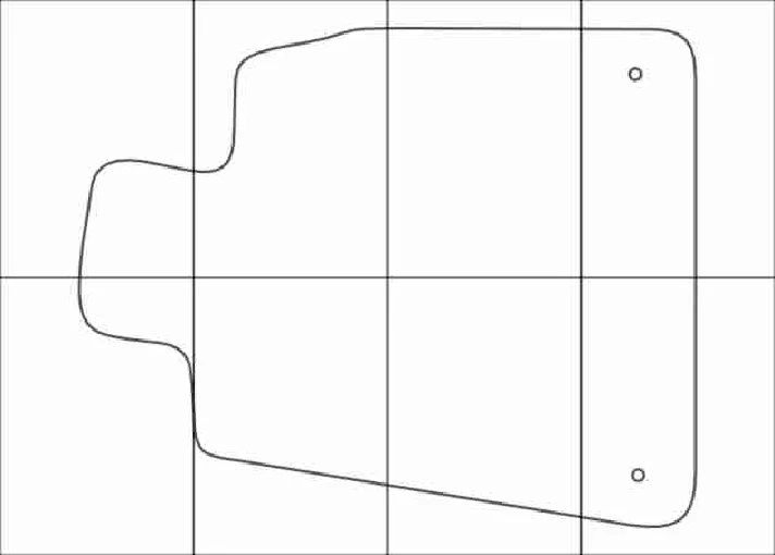 LEXUS GS 300-430 2005-2011 Templates for car mats