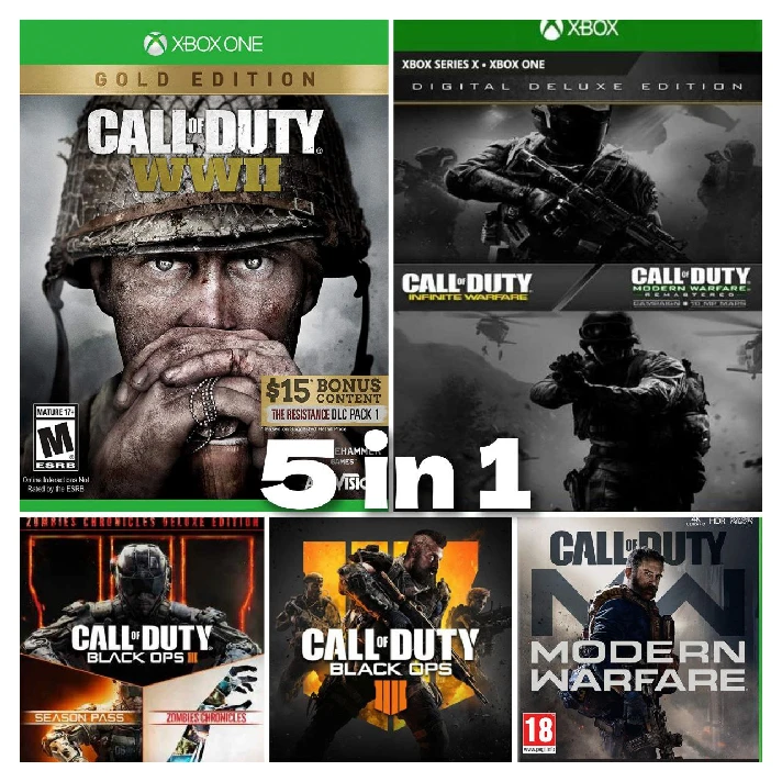 ❤️‍🔥 Call of Duty COLLECTION -  11 GAMES XBOX ACCOUNT