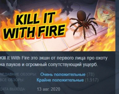 Kill It With Fire АВТОДОСТАВКА STEAM GIFT РОССИЯ
