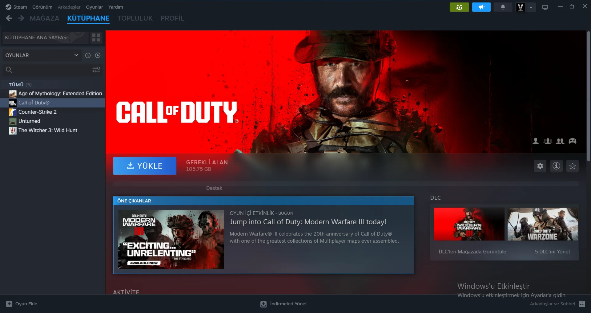 Аренда Call Of Duty Modern Warfare III 2023 в любом рег